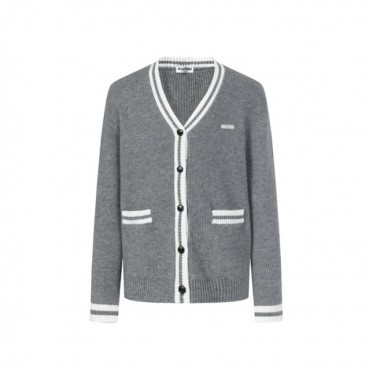 미우미우 남성 브이넥 가디건 - Miumiu Mens V