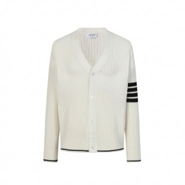 톰브라운 남성 브이넥 가디건 - Thom Browne Mens V