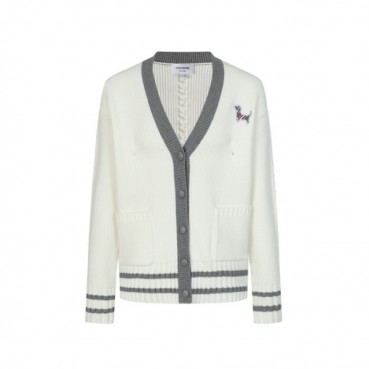 톰브라운 남성 브이넥 가디건 - Thom Browne Mens V