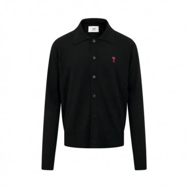 아미 남/녀 폴로 가디건 - Ami Unisex Polo Cardigan 