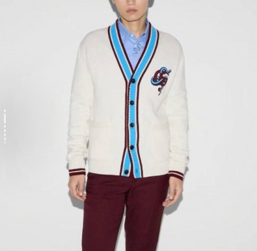 구찌 남성 브이넥 가디건 - Gucci Mens V