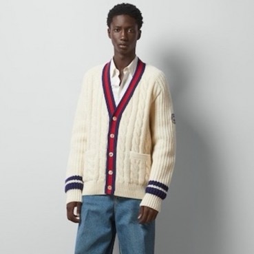 구찌 남성 브이넥 가디건 - Gucci Mens V