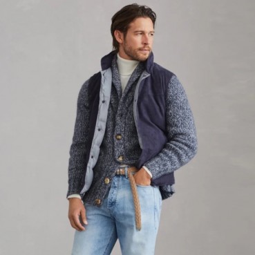 브루넬로쿠치넬리 남성 브이넥 가디건 - Brunello Cucinelli Mens V