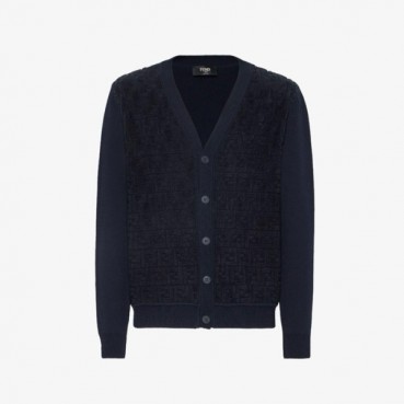 펜디 남성 브이넥 가디건 - Fendi Mens V