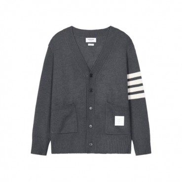톰브라운 남성 브이넥 가디건 - Thom Browne Mens V
