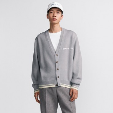 디올 남성 브이넥 가디건 - Dior Mens V