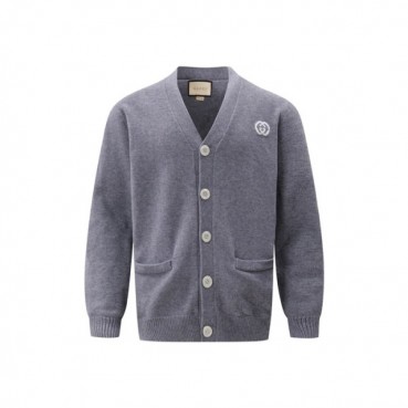 구찌 남성 브이넥 가디건 - Gucci Mens Gray Cardigan 