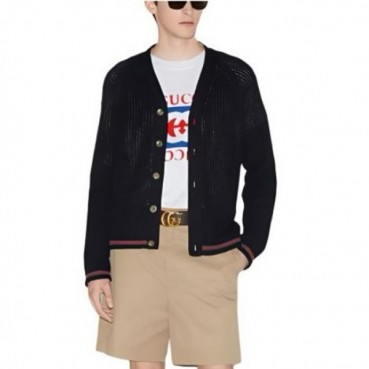 구찌 남성 브이넥 가디건 - Gucci Mens V
