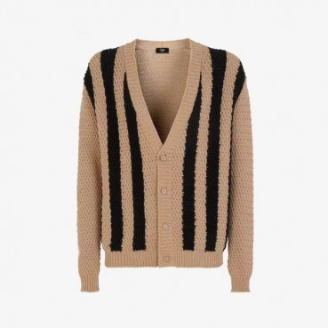 펜디 남성 브이넥 가디건 - Fendi Mens V
