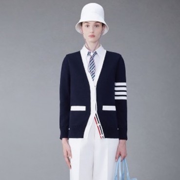 톰브라운 여성 브이넥 가디건 - Thom Browne Womens Cardigan 