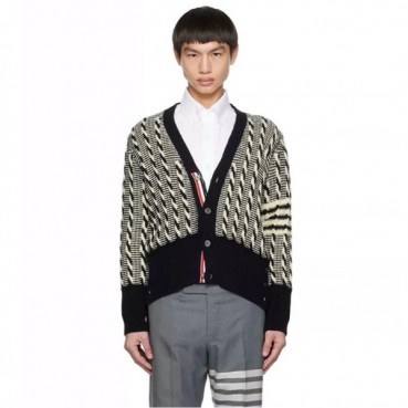 톰브라운 남성 브이넥 가디건 - Thom Browne Mens Cardigan 