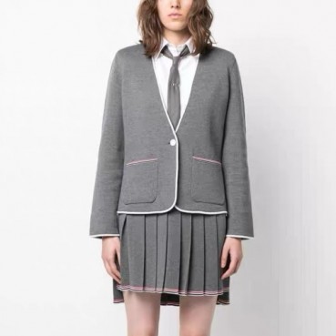 톰브라운 여성 브이넥 가디건 - Thom Browne Womens Cardigan 