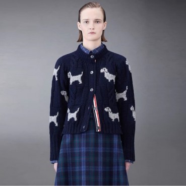 톰브라운 여성 브이넥 가디건 - Thom Browne Womens Cardigan 