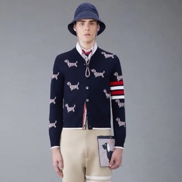 톰브라운 여성 브이넥 가디건 - Thom Browne Womens Cardigan 