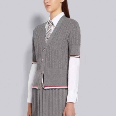 톰브라운 여성 반팔 가디건 - Thom Browne Womens Cardigan 