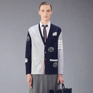 톰브라운 여성 브이넥 가디건 - Thom Browne Womens Cardigan 