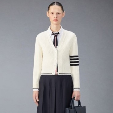 톰브라운 여성 브이넥 가디건 - Thom Browne Womens Cardigan 