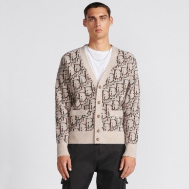 디올 남성 베이지 브이넥 가디건 - Dior Mens Beige Cardigan 