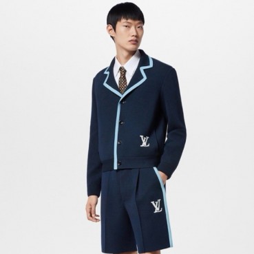 루이비통 남성 블루 가디건 - Louis vuitton Mens Blue Cardigan 