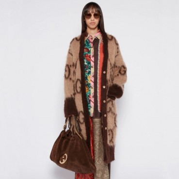 구찌 여성 브라운 가디건 - Gucci Womens Brown Cardigan 