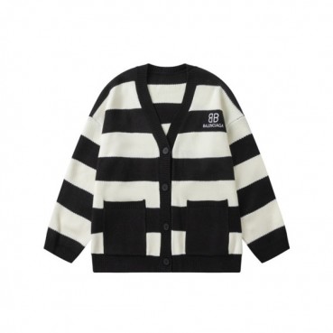 발렌시아가 남성 블랙 브이넥 가디건 - Balenciaga Mens Black Cardigan 