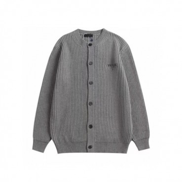 프라다 남성 그레이 브이넥 가디건 - Prada Mens Gray Cardigan 