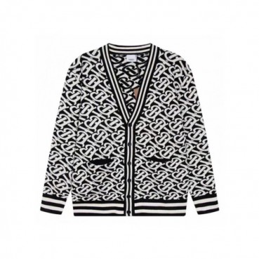 버버리 남성 블랙 브이넥 가디건 - Burberry Mens Black Cardigan 