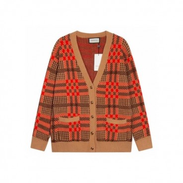 구찌 남성 카멜 브이넥 가디건 - Gucci Mens Camel Cardigan 