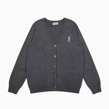 입생로랑 남성 그레이 브이넥 가디건 - Saint laurent Mens Gray Cardigan 