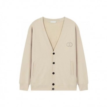 디올 남성 베이지 브이넥 가디건 - Dior Mens Beige Cardigan 