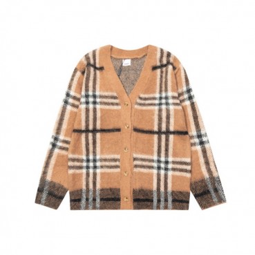 버버리 남성 브이넥 베이지 가디건 - Burberry Mens Beige Cardigan 