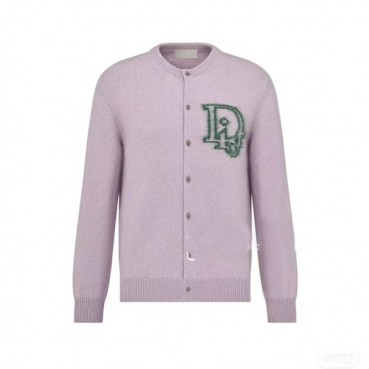 디올 남/녀 퍼플 크루넥 가디건 - Dior Unisex Purple Cardigan 