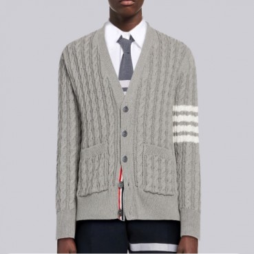 톰브라운 남성 브이넥 가디건 - Thom Browne Mens V