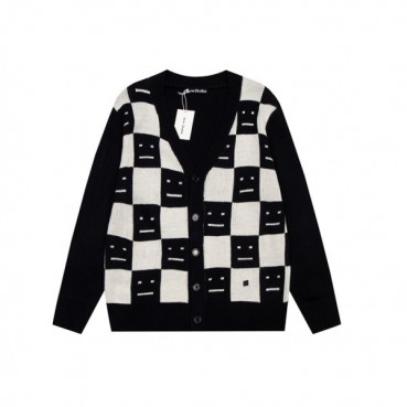 아크네 남/녀 블랙 브이넥 가디건 - Acne Unisex Black Cardigan 