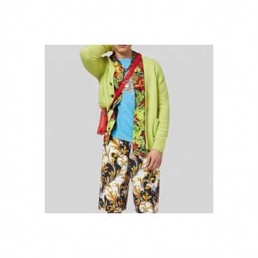 베르사체 남성 브이넥 그린 가디건 - Versace Mens Green Cardigan 