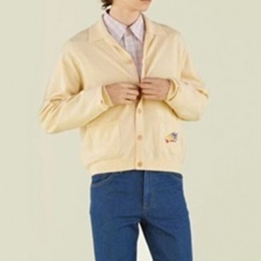 구찌 남/녀 브이넥 옐로우 가디건 - Gucci Unisex Yellow Cardigan 