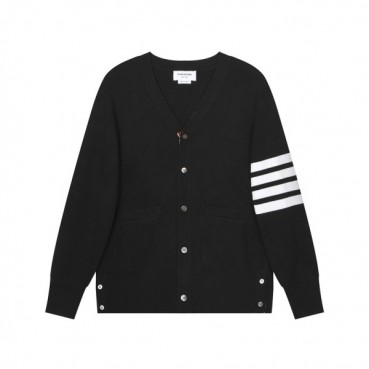 톰브라운 남성 브이넥 블랙 가디건 - Mens Black Cardigan 