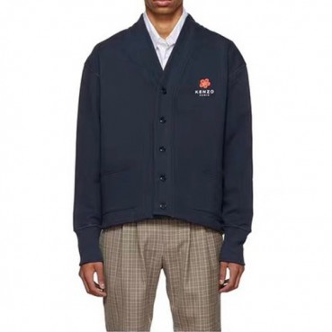 겐조 남/녀 네이비 브이넥 가디건 - Unisex Navy Cardigan 