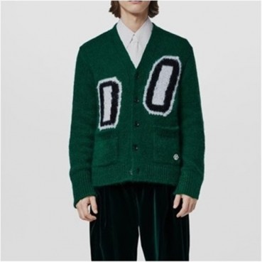 루이비통 남성 그린 가디건 - Louis vuitton Unisex Green Cardigan 