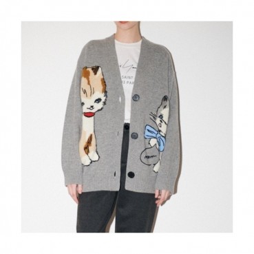 MO&Co  Womens Casual Cardigan Gray -  MO&Co  여성 캐쥬얼 가디건 Moco0012x Size(s 