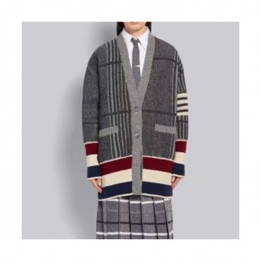 Thom Browne Unisex V-neck Cardigan 