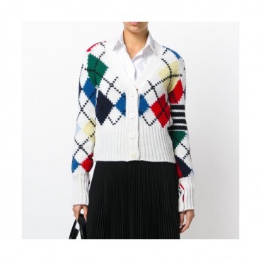Thom Browne Unisex V-neck Cardigan 