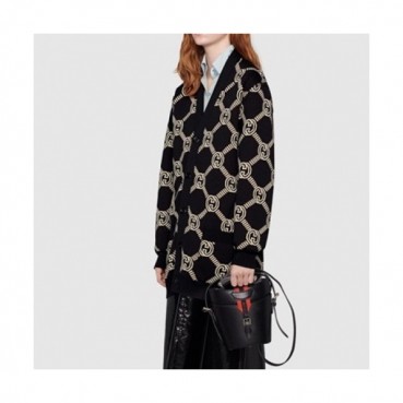 Gucci  Womens Trendy V-neck Cardigan Black 