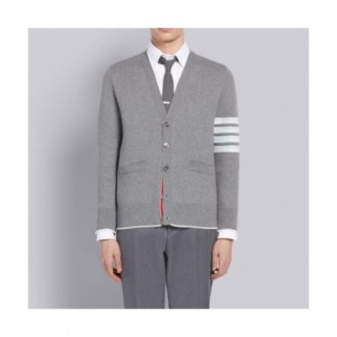 Thom Browne Mens V-neck Cardigan 