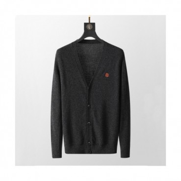 Hermes  Mens Casual Cashmere Cardigan Black - 에르메스 20201남성 캐쥬얼 캐시미어 가디건 Her0708x.Size(m 