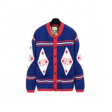 Gucci Womens Trendy V-neck Cardigan Red 