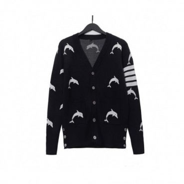 Thom Browne  Mm/Wm Strap V-neck Cardigan Black 