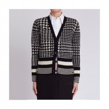 Thom Browne  Mm/Wm Strap V-neck Cardigan Black 