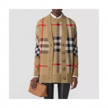 Burberry  Mm/Wm Vintage V-neck Wool Cardigan 
