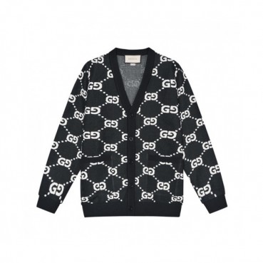 Gucci  Mm/Wm Trendy V-neck Cardigan Black 